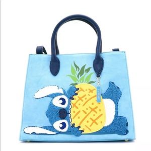 Loungefly Stitch chenille detail handbag